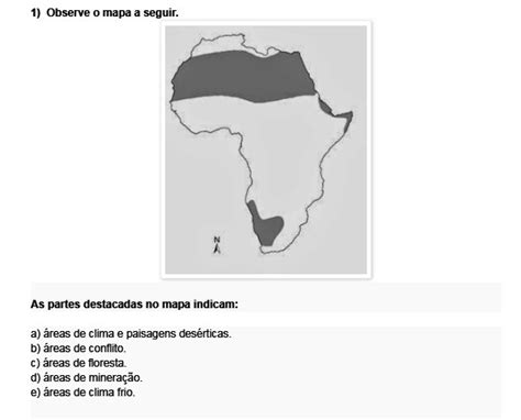 Observe O Mapa A Seguir As Partes Destacadas No Mapa Indicam