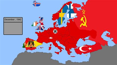 Flag Map Of Europe 1942 - Emylee Philomena