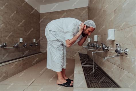 Premium Photo A Muslim Performing Ablution Ritual Religious