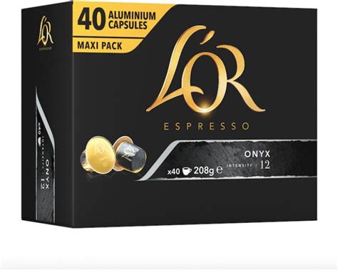 L OR Espresso ONYX Nespresso Koffiecups 12 Intensiteit 40 Capsules Bol