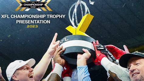 XFL 2023 Championship Game Trophy Presentation - One News Page VIDEO