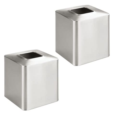 Mdesign Metal Square Tissue Box Cover For Bathroom Wayfair