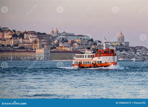 Portugal Lisbon Ferry Casilhas Editorial Photography Image Of City