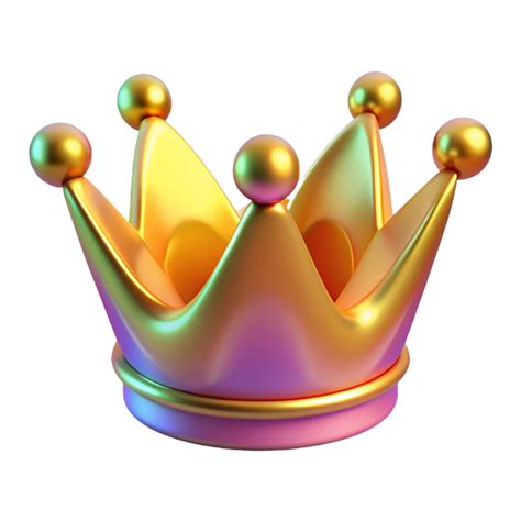 Golden Crown 3d Crown Icon 3d Crown Design 47492298 Png