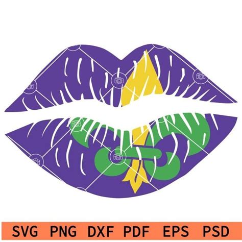 Mardi Gras Lips Svg Mardi Gras Kiss Svg Lips Mardi Gras Svg