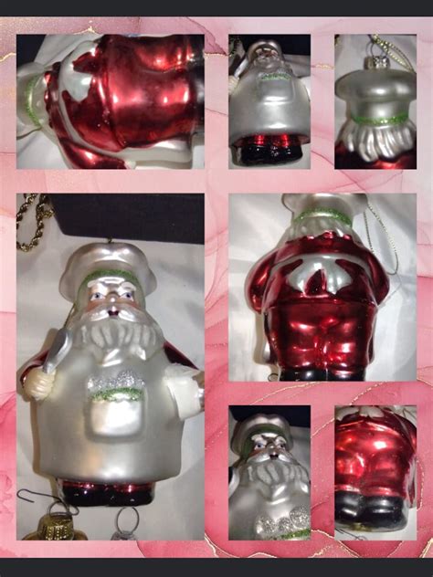 Old World Christmas Hand Blown Glass Santa Clause Ornament Etsy