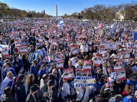 美国首都20万人上街声援以色列，高喊“不要停火” 财经头条