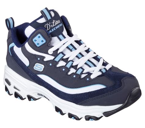 Skechers 11942 NWLB Women's D'LITEFUL High Top Sneaker | eBay