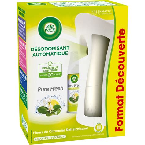 Air Wick Pure Fresh D Sodorisant Automatique Citronnier Rafra Chissant