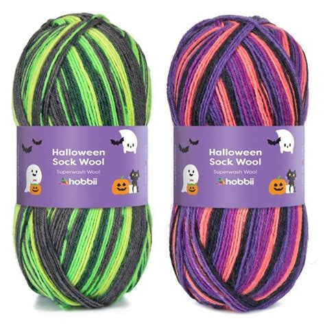 Halloween Sock Wool Edycja Limitowana Włóczki Hobbii Kolor