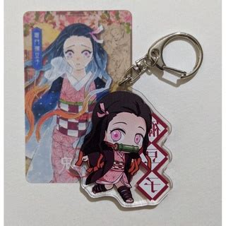 Chaveiro De Acrilico Nezuko Kamado Photocard Demon Slayer Shopee Brasil