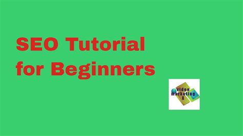 Seo Tutorial For Beginners Seo Training Course I Search Engine