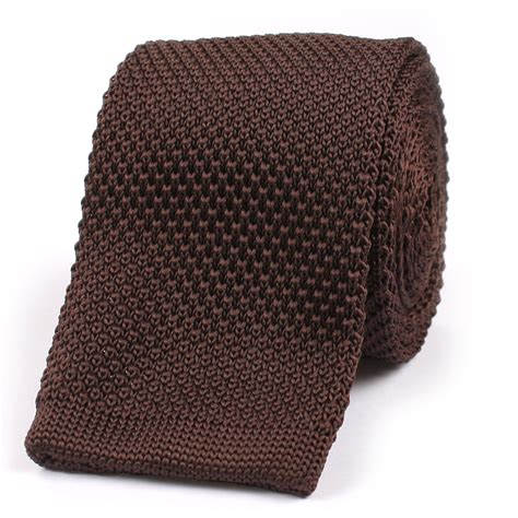 Brown Knitted Tie Knit Ties Knits Neckties Skinny Melbourne Otaa