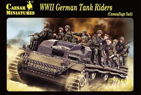 Caesar Miniatures H099 Wwii German Tank Riders Camouflage Suit