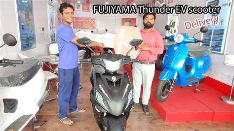 New Fujiyama Thunder EV Scooter With Li Ion Battery Delivery In Jaipur