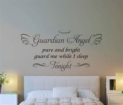 Beautiful Guardian Angel Wall Decal Quote by Eydecals!