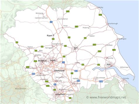 Yorkshire and the Humber Maps