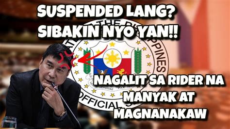 SEN TULFO KUMULO ANG DUGO SA BASTOS NA MOTOTAXI RIDER YouTube