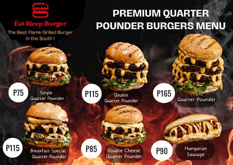 Eat Sleep Burger Menu Prices Philippines January Updated