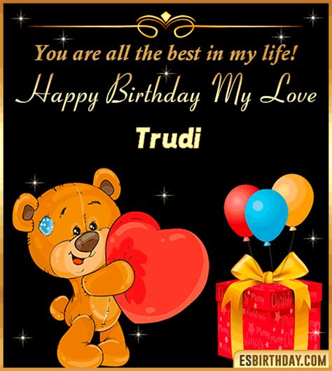 Happy Birthday Trudi  🎂 Images Animated Wishes【28 S】