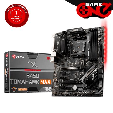 Msi B450 Tomahawk Max Ii Motherboard Shopee Philippines