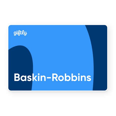baskin robbins gift card