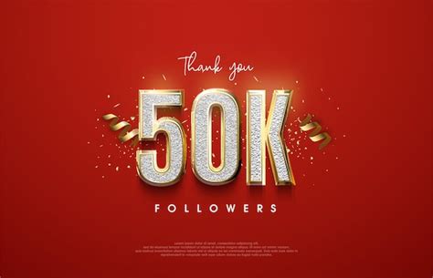 Premium Vector Thank You To Followers Reaching K Followers Premium