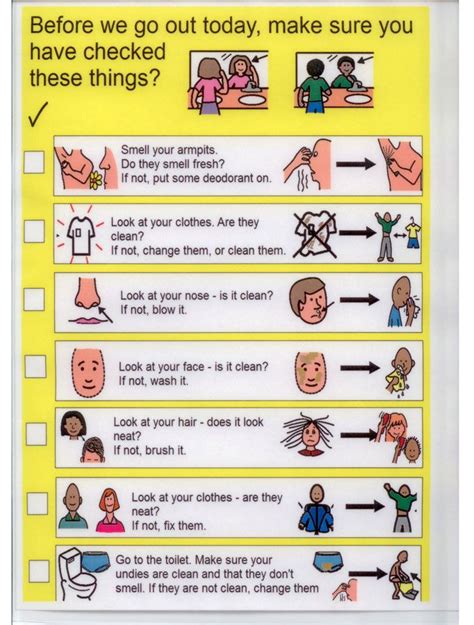 Daily Hygiene Checklist For Women