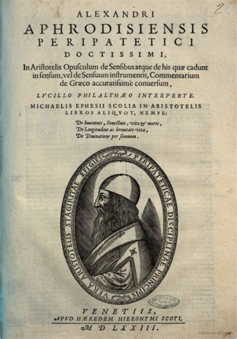 La Scienza Metafisica Secondo Alessandro Di Afrodisia Cirfim Carlo