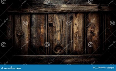 Holzplanken Textur Alten Dunklen Vintage Holzwand Generativen Ai Stock