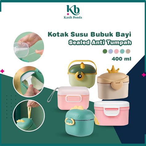 Jual Kotak Susu Bubuk Bayi Multifungsi 400ML Dengan Sealed Anti Tumpah