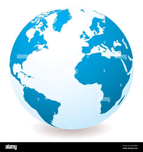 light blue globe stock photo alamy