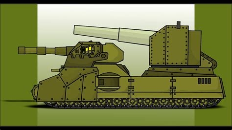 How To Draw RATTE With B 37 Naval Gun HomeAnimations Cartoons About