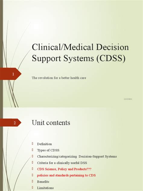 Clinical Decision Support Systems Cdss Pdf Decision Support