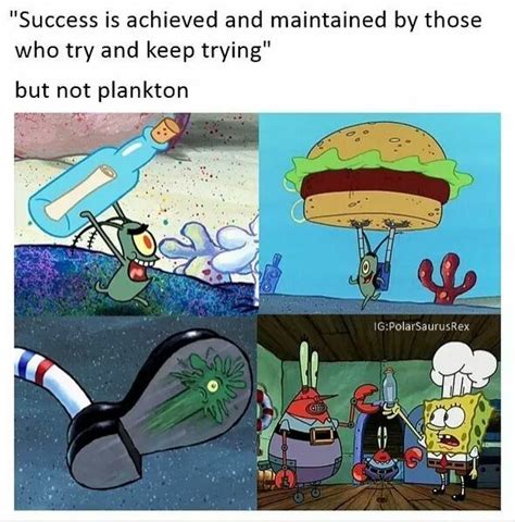 When they say hard work pays off TELL THAT TO PLANKTON | Spongebob ...