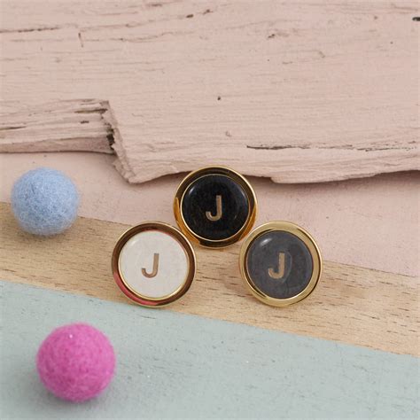 Personalised Monogrammed Pin Badge By Posh Totty Designs Creates