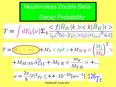 Ppt Neutrino Masses Double Beta Decay And Nuclear Structure