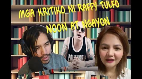 Mga Kritiko Ni Raffy Tulfo Noon At Ngayon Miss Ms A