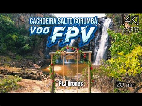 086 4K FPV Drone Voo FPV Cachoeira Salto Corumbá GO dji