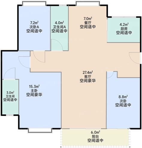 九江俊怡·庐山御府3室2厅2卫1厨11500㎡户型图 九江房天下