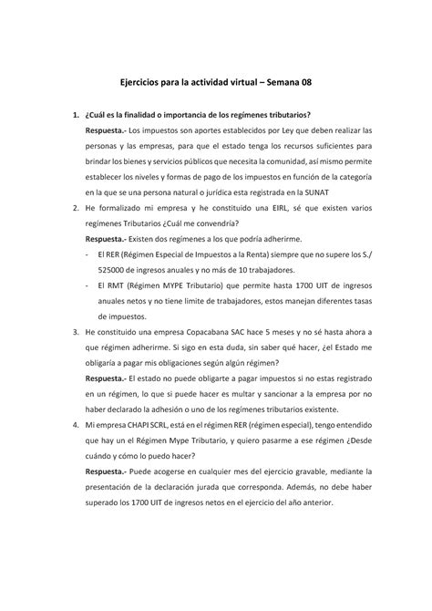 ACV S08 Ejercicios 07 ECV Ejercicios Para La Actividad Virtual