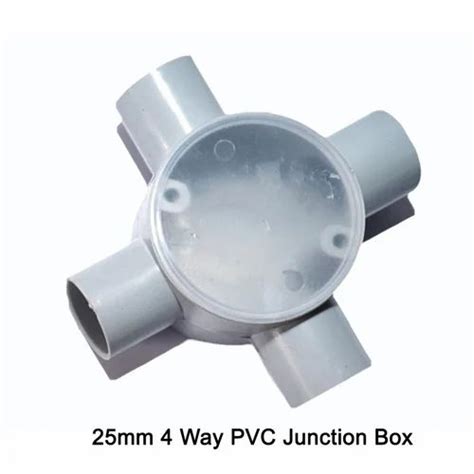 Round 25mm 4 Way PVC Junction Box At 9 38 Piece In Satara ID