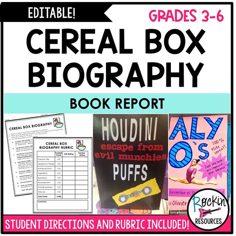 Cereal Box Book Report