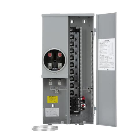 Siemens 200-Amp 20-Spaces 40-Circuit Outdoor Main Breaker Meter Combo ...