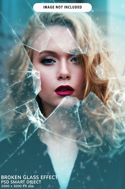 Premium Psd Broken Glass Photo Effect With Smart Object