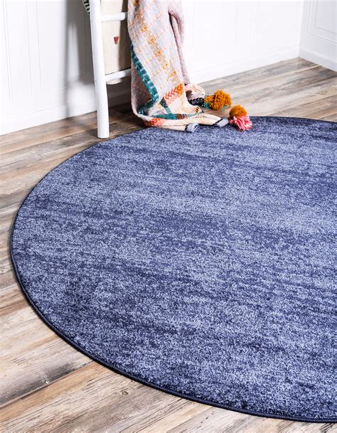 Navy Blue 8 X 8 Loft Round Rug Esalerugs