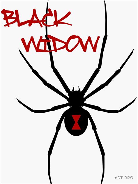 Black Widow Spider Decal