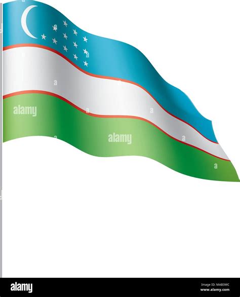 Uzbekistan Flag Vector Illustration Stock Vector Image Art Alamy