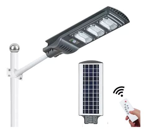 Lampara Solar Led Suburbana Exterior Jardin 90w Alumbrado