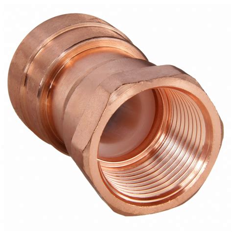 PROLINE Copper Copper Push Fit Adapter, 1/2 in Tube Size - 45NF98|650 ...